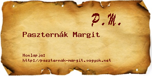 Paszternák Margit névjegykártya