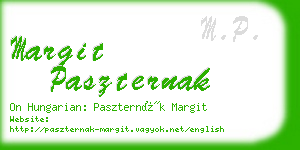 margit paszternak business card